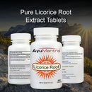 Licorice/Yastimadhu Tablets (Glycyrrhiza glabra)